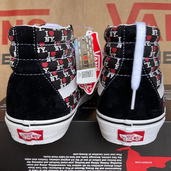 Vans Sk8-Hi The General I Love NY Black sneakers Men’s - Picture 14 of 16